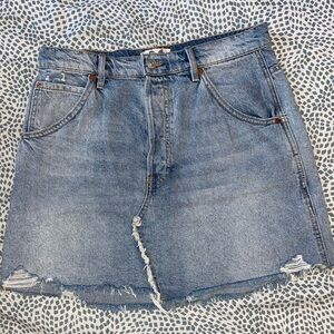 Free People denim mini
